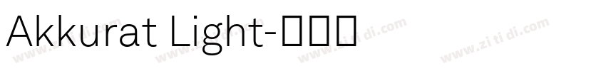 Akkurat Light字体转换 Akkurat Light字体转换